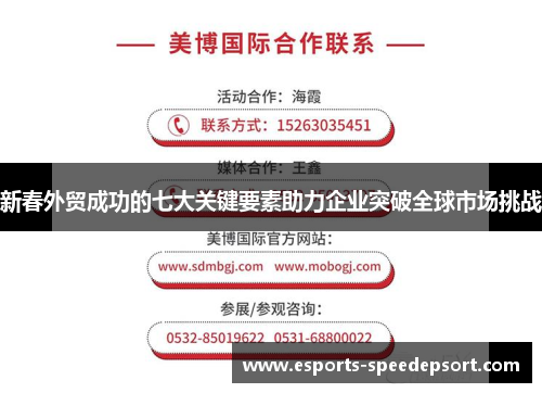 新春外贸成功的七大关键要素助力企业突破全球市场挑战