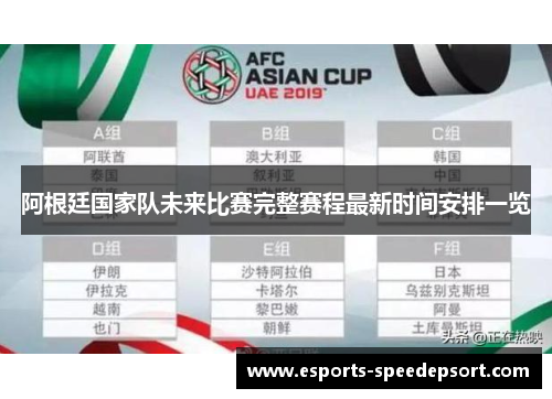 阿根廷国家队未来比赛完整赛程最新时间安排一览